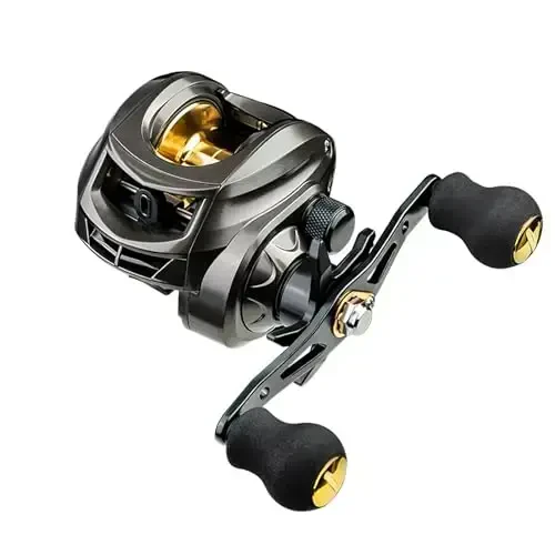 Baitcasting g'altagi, baliq ovlash g'altagi, magnit tormoz tizimi, 8 KG maksimal tortish, 7.2: 1 va 6.3: 1 uzatma nisbati - LACUSMALL