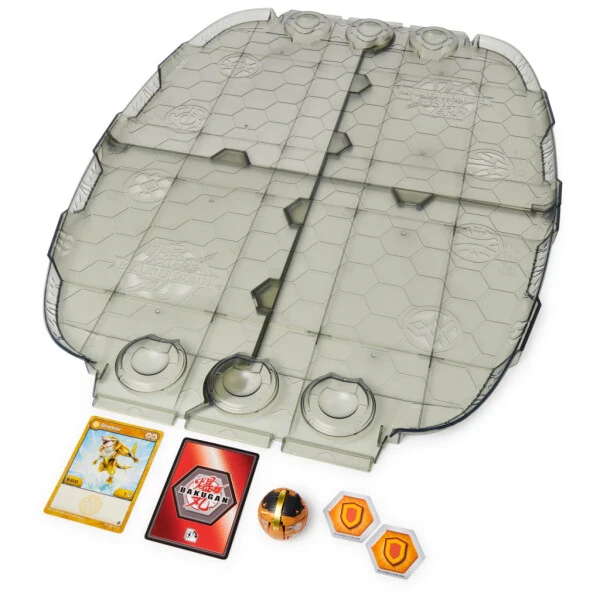 Bakugan Battle Matrix, Ekskluziv Oltin Sharktarli Lyuks O'yin Taxta, 6 yosh va undan katta bolgan bolalar uchun o'yinchoqlar - BAKUGAN (1)