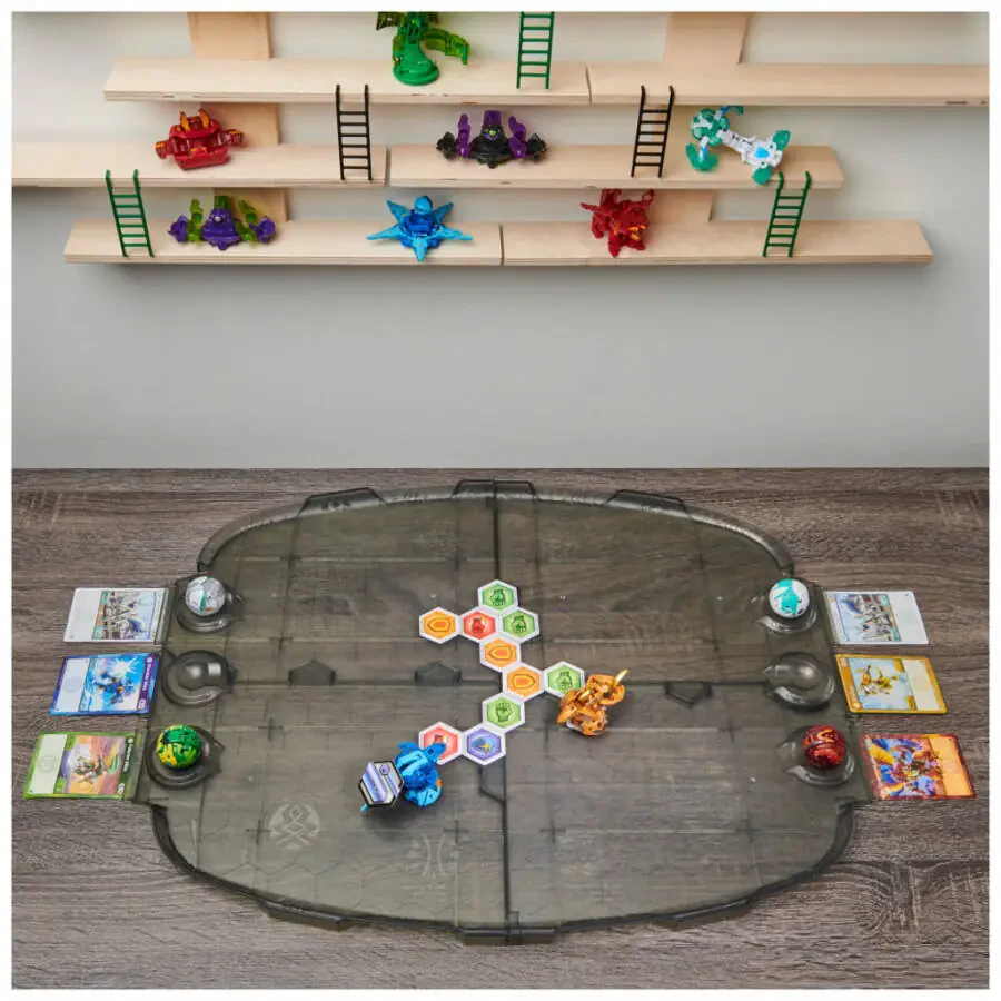 Bakugan Battle Matrix, Ekskluziv Oltin Sharktarli Lyuks O'yin Taxta, 6 yosh va undan katta bolgan bolalar uchun o'yinchoqlar - 3