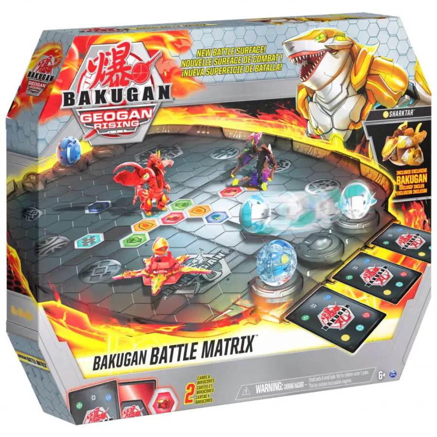 Bakugan Battle Matrix, Ekskluziv Oltin Sharktarli Lyuks O'yin Taxta, 6 yosh va undan katta bolgan bolalar uchun o'yinchoqlar - 7