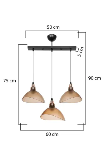 Bal Sarkıt Avize Mutfak Salon Cafe Bar Yatak Odası Koridor Lamba 3lü Sıralı - Bal-Sıralı - AG LIGHTDESIGN (1)