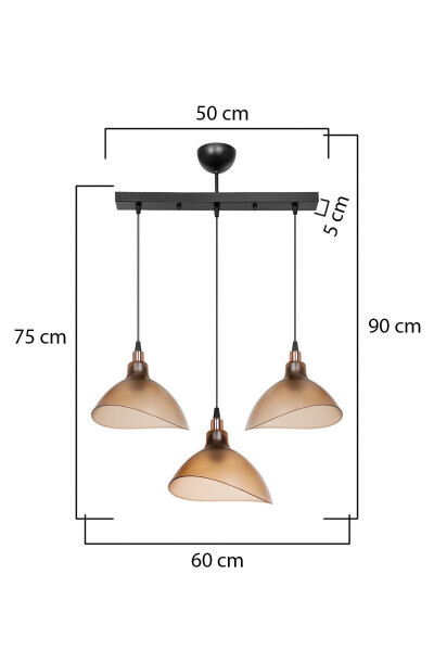 Bal Sarkıt Avize Mutfak Salon Cafe Bar Yatak Odası Koridor Lamba 3lü Sıralı - Bal-Sıralı - AG LIGHTDESIGN (1)