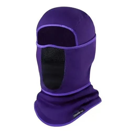 Balaklava Ski Mask (nafas oladigan teshiklari bilan) Shamolga chidamli Qishki Fleece Bo'yin Yuz Isitgichi Erkaklar va Ayollar uchun 