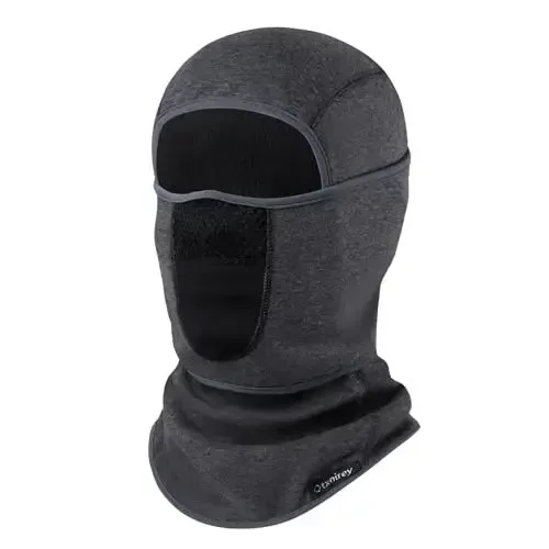 Balaklava Ski Maskasi (nafas oladigan teshiklari bilan) Shamoldan himoyalangan Qishki Fleece Bo'yin Yuz Isitgichi Erkaklar va Ayollar uchun 