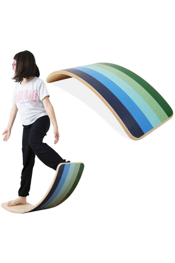 Balance Board Aqua Large - Natural Wood - 1