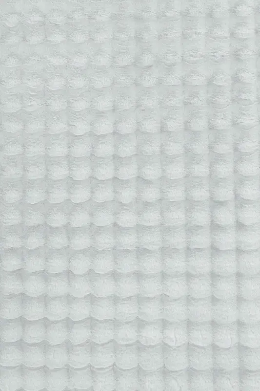 Balat Carpet 3-Piece Non-Slip Base Bubble Plush Bathroom Rug White 50x50(ROUND)-50x50 And 50x70-White - 3