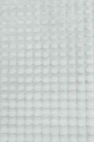 Balat Halı 3'lü Kaymaz Taban Bubble Peluş Banyo Paspası Beyaz 50x50(YUVARLAK)-50x50 Ve 50x70-Beyaz - RASCHEL CARPET (1)