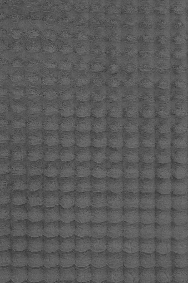 Balat Rug 3-Piece Non-Slip Bubble Plush Bath Mat Set Dark Gray 50x50(ROUND)-50x60 & 50x90 - 2