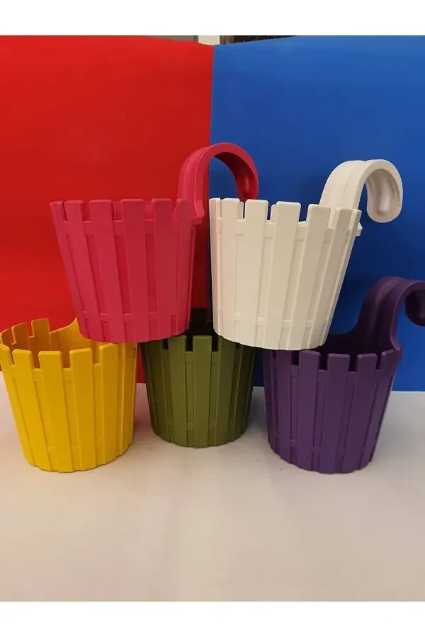 Balcony Easy Hanging Single Pot 5 Pack - 7