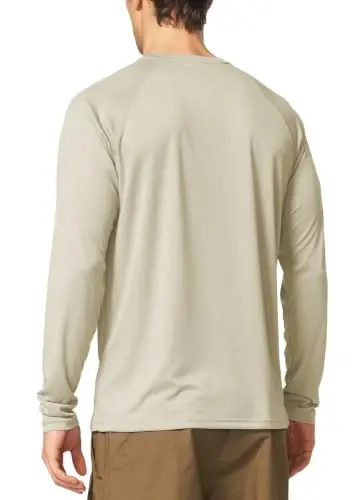 baleaf Erkaklar quyoshdan himoya qilish ko'ylaklari UV SPF UPF 50+ uzun yengli rash guard baliq ovlash yugurish tez quriydigan yengil - 2