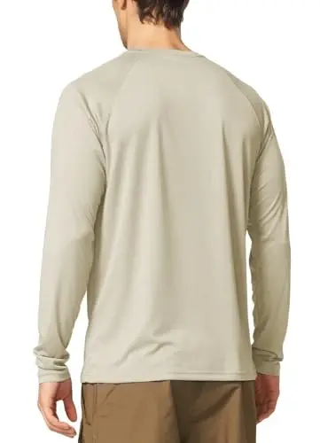 baleaf Erkaklar quyoshdan himoya qilish ko'ylaklari UV SPF UPF 50+ uzun yengli rash guard baliq ovlash yugurish tez quriydigan yengil - MODAZONE (1)