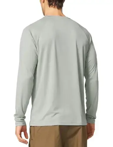 baleaf Erkaklar uchun quyoshdan himoya qiluvchi ko'ylaklar UV SPF UPF 50+ uzun yengli Rash Guard baliq ovlash yugurish tez quriydigan engil - MODAZONE (1)