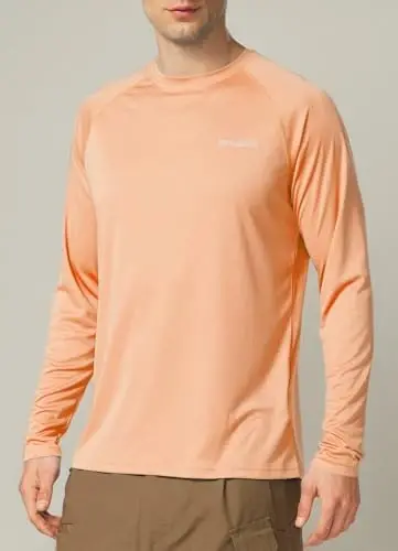 baleaf Erkaklar uchun quyoshdan himoya qiluvchi ko'ylaklar UV SPF UPF 50+ uzun yengli rash guard baliq ovlash yugurish tez quriydigan yengil - 6