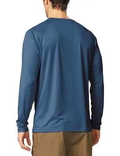 baleaf Men's Sun Protection Shirts UV SPF UPF 50+ Long Sleeve Rash Guard Fishing Running Quick Dry Lightweight - 4