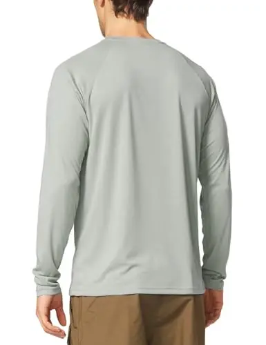 baleaf Men's Sun Protection Shirts UV SPF UPF 50+ Long Sleeve Rash Guard Fishing Running Quick Dry Lightweight - 2
