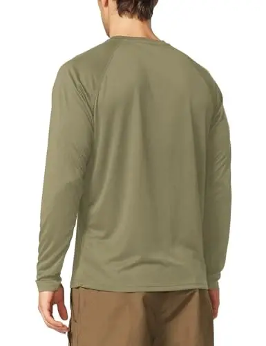 baleaf Men's Sun Protection Shirts UV SPF UPF 50+ Long Sleeve Rash Guard Fishing Running Quick Dry Lightweight - 2