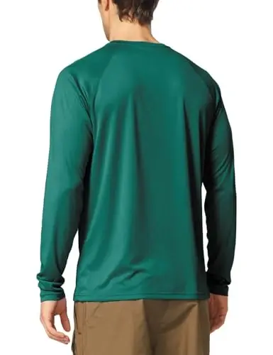baleaf Men's Sun Protection Shirts UV SPF UPF 50+ Long Sleeve Rash Guard Fishing Running Quick Dry Lightweight - 2