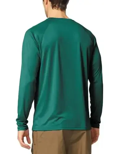 baleaf Men's Sun Protection Shirts UV SPF UPF 50+ Long Sleeve Rash Guard Fishing Running Quick Dry Lightweight - BALEAF (1)