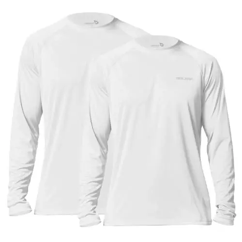 baleaf Men's Sun Protection Shirts UV SPF UPF 50+ Long Sleeve Rash Guard Fishing Running Quick Dry Lightweight 