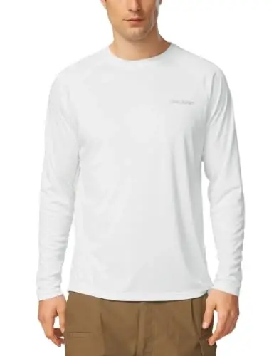 baleaf Men's Sun Protection Shirts UV SPF UPF 50+ Long Sleeve Rash Guard Fishing Running Quick Dry Lightweight - 5