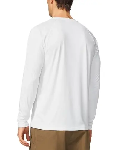 baleaf Men's Sun Protection Shirts UV SPF UPF 50+ Long Sleeve Rash Guard Fishing Running Quick Dry Lightweight - 2