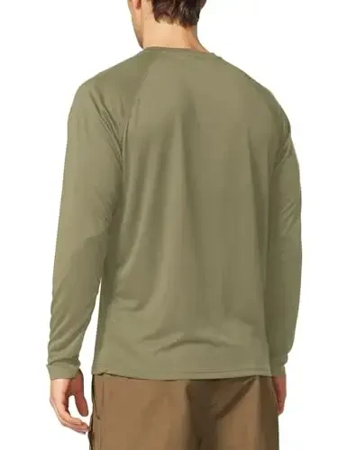 baleaf Men's Sun Protection Shirts UV SPF UPF 50+ Long Sleeve Rash Guard Fishing Running Quick Dry Lightweight - 2