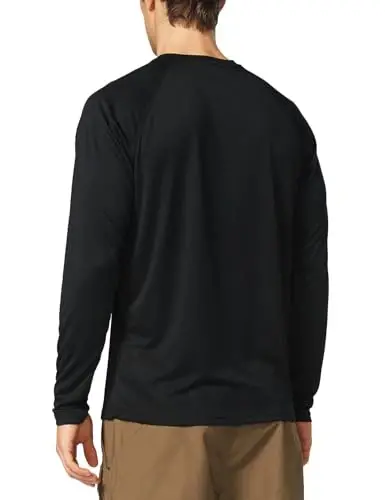 baleaf Men's Sun Protection Shirts UV SPF UPF 50+ Long Sleeve Rash Guard Fishing Running Quick Dry Lightweight - BALEAF (1)