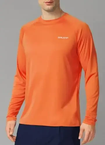 baleaf Men's Sun Protection Shirts UV SPF UPF 50+ Long Sleeve Rash Guard Fishing Running Quick Dry Lightweight - 6