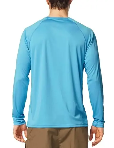 baleaf Mens UPF 50+ Sun Protection Shirts Long Sleeve Rash Guard, Quick Dry 4-Way Stretch for Fishing Swimming Surfing - 2