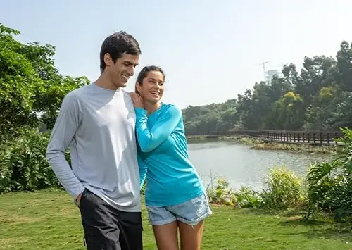 baleaf Mens UPF 50+ Sun Protection Shirts Long Sleeve Rash Guard, Quick Dry 4-Way Stretch for Fishing Swimming Surfing - 3