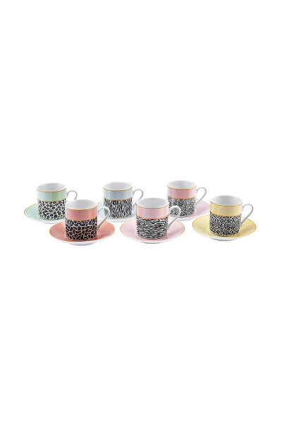 Bali 6 kishilik kofe finjon to'plami 80 Ml - 33