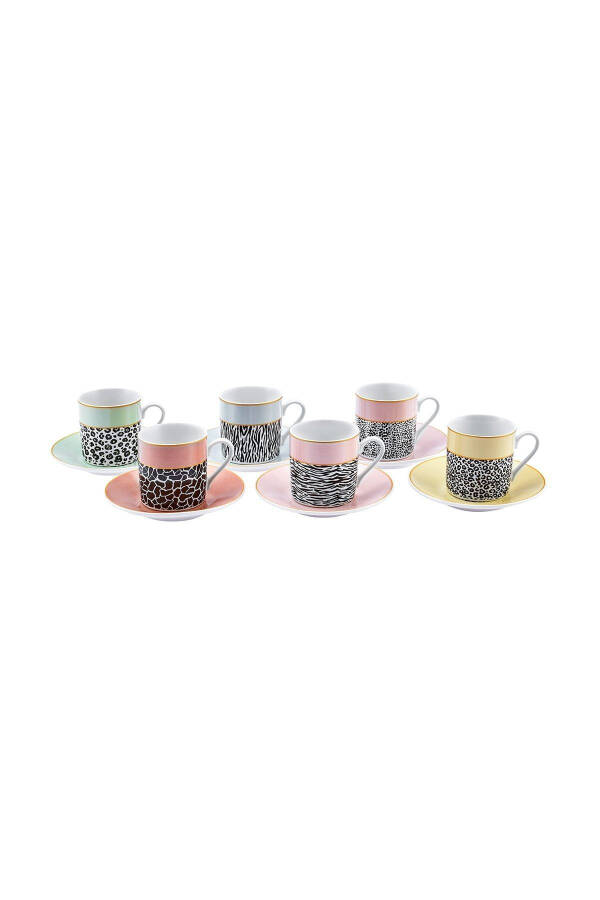 Bali 6 kishilik kofe finjon to'plami 80 Ml - 25