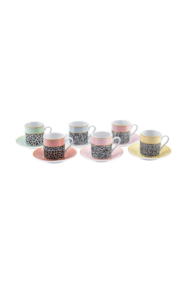 Bali 6 kishilik kofe finjon to'plami 80 Ml - 17
