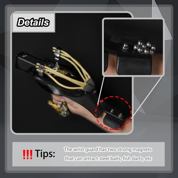 Clianle Adult Hunting Shooting Slingshot with Fishing Reel for Fish Shooting Slingshot-BRINGAFISHINGREEL - 3