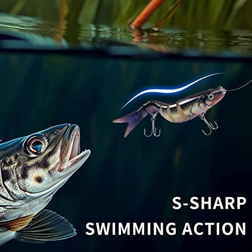 Fishing Lure Kit Topwater Bass Lures Fishing Lures Slow Sinking Swimming Lures Multi Jointed Swimbait Lifelike Hard Bait Trout Perch - 11