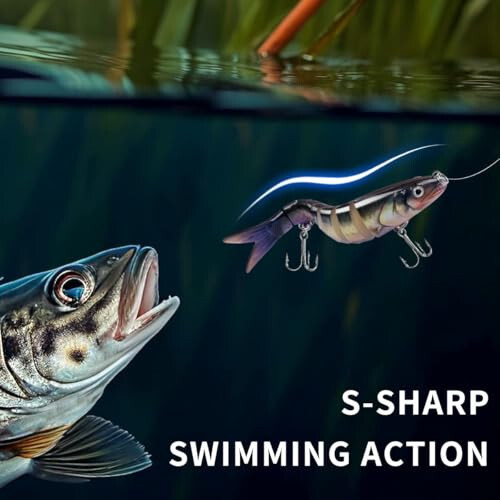 Fishing Lure Kit Topwater Bass Lures Fishing Lures Slow Sinking Swimming Lures Multi Jointed Swimbait Lifelike Hard Bait Trout Perch - 4