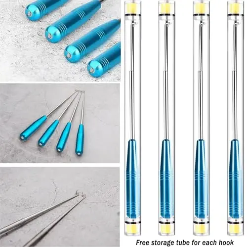 Fish Hook Remover Tool, Fishing Hook Quick Removal Descending Device, Fishing Gear Security Equipment Kits for Adult, Hook Extractor Accessories Detacher Tools with 4PCS Storage Tube - YIMISIMON (1)