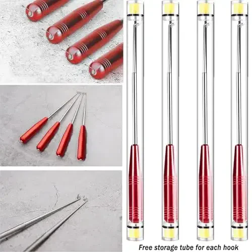 Fish Hook Remover Tool, Fishing Hook Quick Removal Descending Device, Fishing Gear Security Equipment Kits for Adult, Hook Extractor Accessories Detacher Tools with 4PCS Storage Tube - YIMISIMON (1)