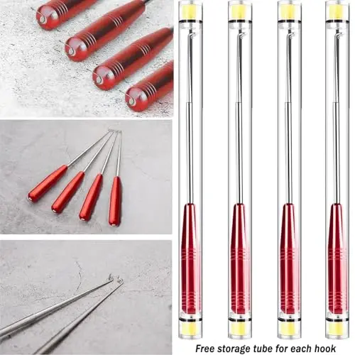 Fish Hook Remover Tool, Fishing Hook Quick Removal Descending Device, Fishing Gear Security Equipment Kits for Adult, Hook Extractor Accessories Detacher Tools with 4PCS Storage Tube - YIMISIMON (1)