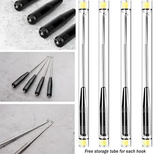 Fish Hook Remover Tool, Fishing Hook Quick Removal Descending Device, Fishing Gear Security Equipment Kits for Adult, Hook Extractor Accessories Detacher Tools with 4PCS Storage Tube - YIMISIMON (1)
