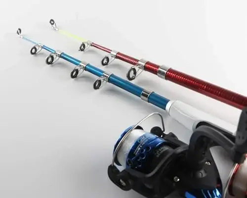 Fishing Rod Reel Combos Collapsible Fishing Rod Kit, 2PCS Telescopic Fishing Pole+2PCS Spinning Reels+Lures Hooks+Tackle Bag+Fishing Accessories Full Combo for Kids Youth - 4