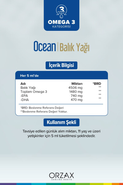 Balık Yağı Şurubu Portakal Aromalı 150ml - 2