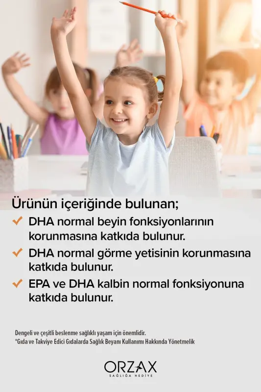 Orzax Balık Yağı Şurubu Portakal Aromalı 150ml - 4