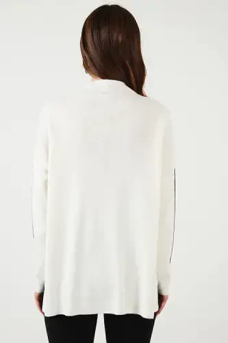 Balıkçı Yaka Soft Akrilik Kazak Bayan KAZAK 4614815-EKRU - 6