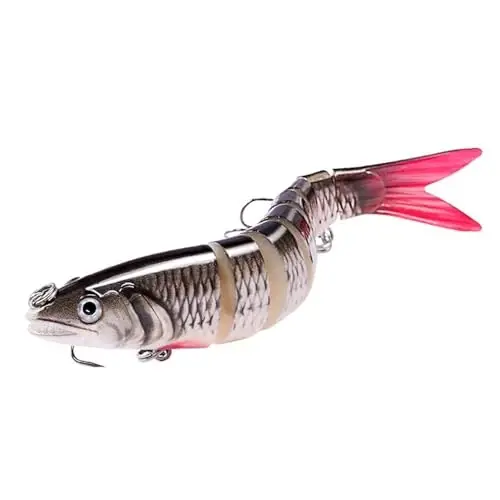 Fishing Lure Kit Topwater Bass Lures Fishing Lures Slow Sinking Swimming Lures Multi Jointed Swimbait Lifelike Hard Bait Trout Perch - 1
