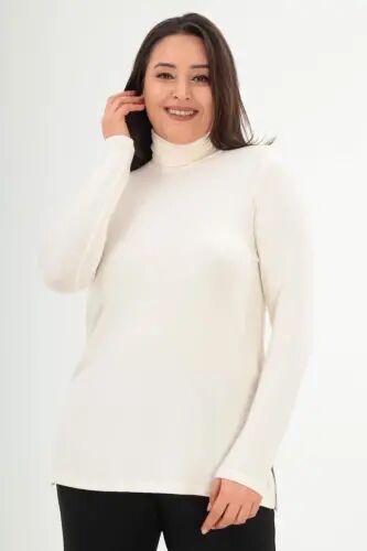 Baliqchi yoqali ekru tricot - 1