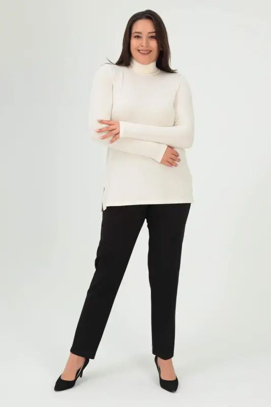 Baliqchi yoqali ekru tricot - 2