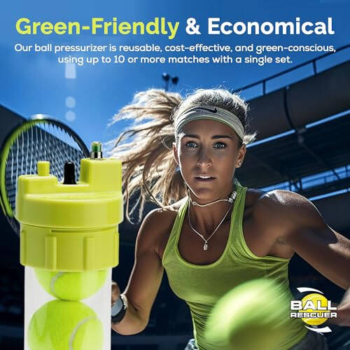 BALL RESCUER: Tennis Ball Pressurizer – Converts Compatible Tennis Ball Container into a 30 psi Ball Pressurizer & Extends Ball Life (Pump & Container not included in Standard and Standard Plus) - 7