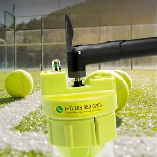 BALL RESCUER: Tennis Ball Pressurizer – Converts Compatible Tennis Ball Container into a 30 psi Ball Pressurizer & Extends Ball Life (Pump & Container not Included in Standard and Standard Plus) 