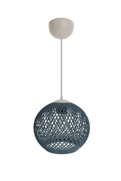 Balle Blue Pendant Ball Chandelier White Cable - GÖKDAĞ GROUP G G (1)